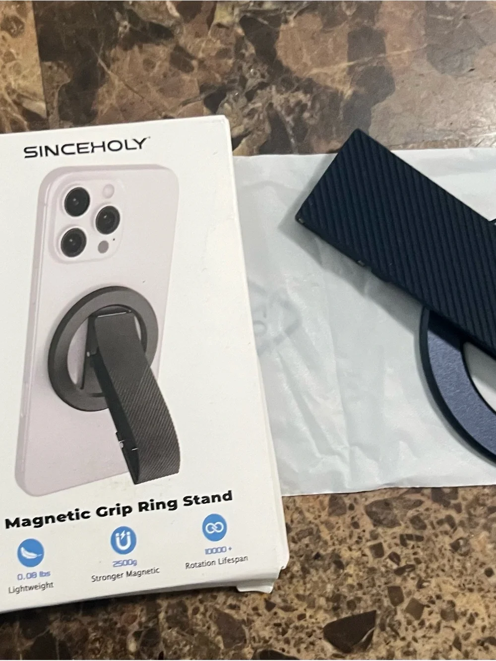 Amazon Magnetic Grip Ring Stand in Dark Blue